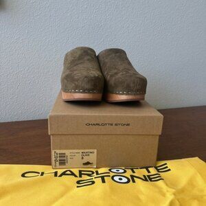 Brand New In Box Charlotte Stone Martino Clogs, size 8